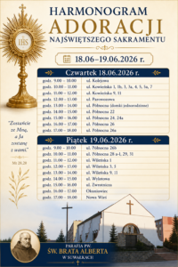 Read more about the article Nabożeństwo czterdziestogodzinne harmonogram!!!