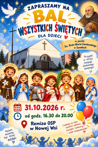 Read more about the article BAL WSZYSTKICH ŚWIĘTYCH 31.10.2026 r.